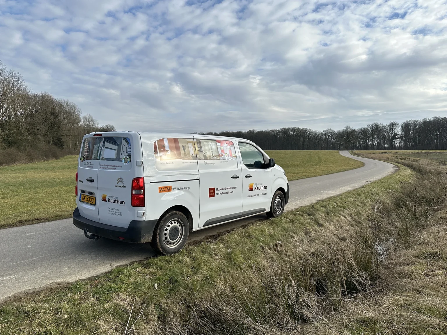  Photo camionnette sérigraphiée 