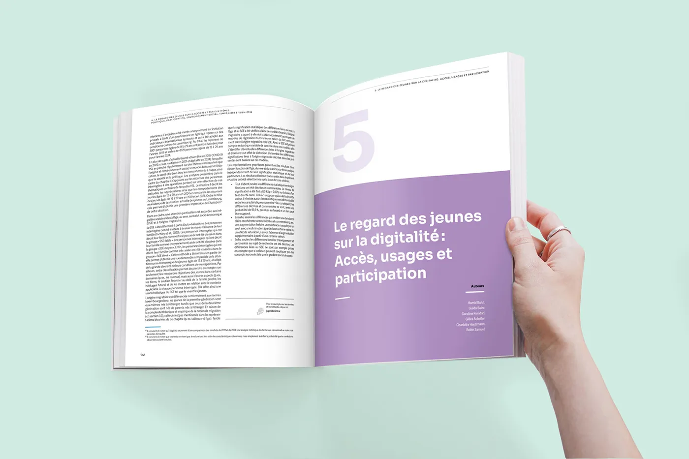 pages intérieures de brochure Jugendbericht 2025