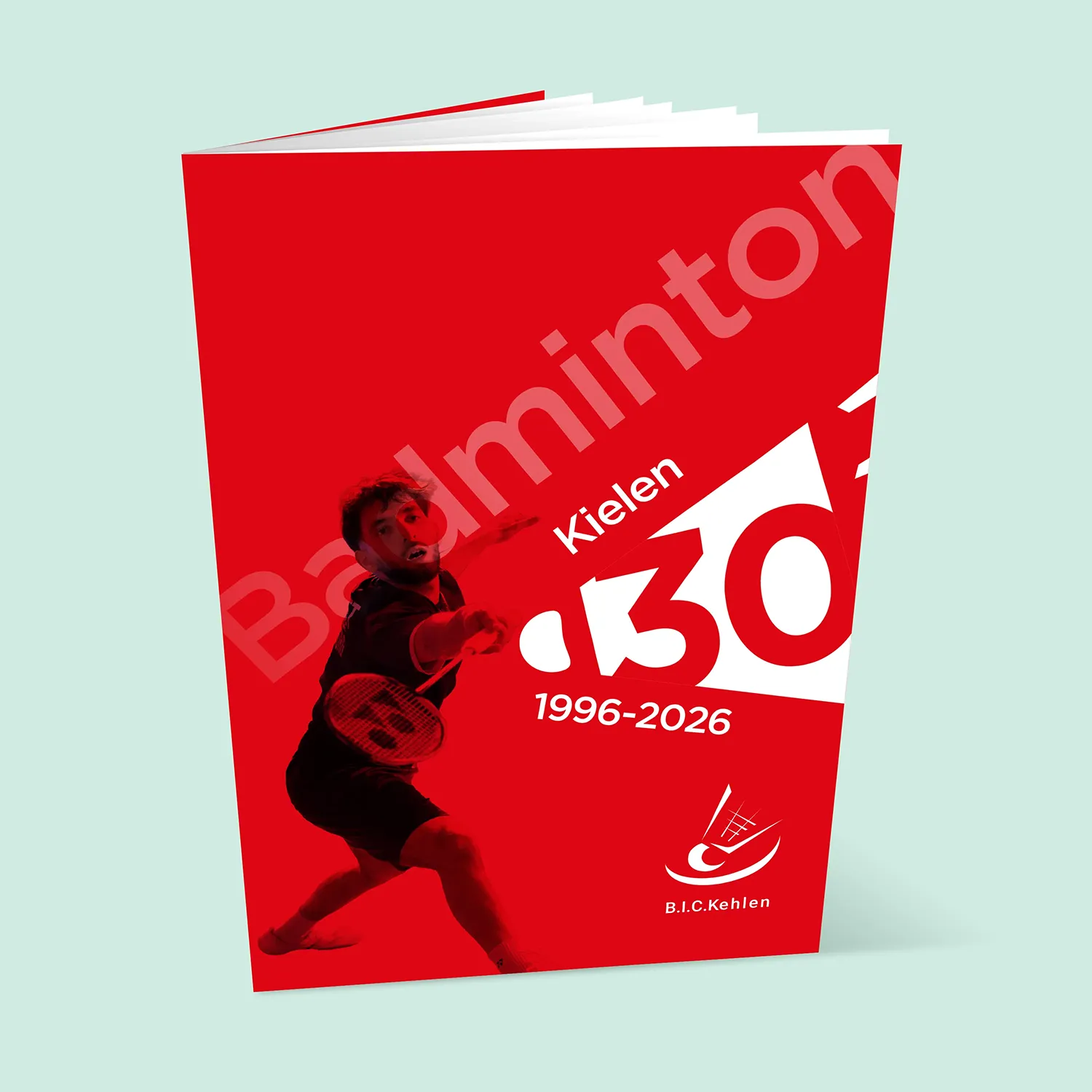 couverture de brochure 30e anniversaire Badminton Kehlen