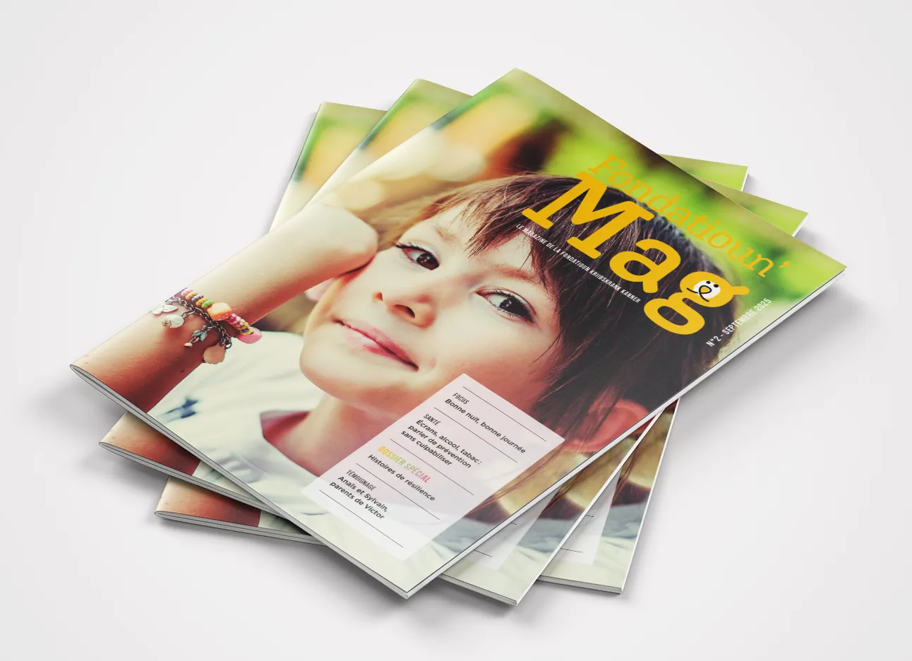 Image pages de magazine Fondatioun Kriibskrank Kanner